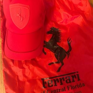 FERRARI HAT BRAND NEW NEVER WORN WITH FERRARI BAG IT CAME WITH !